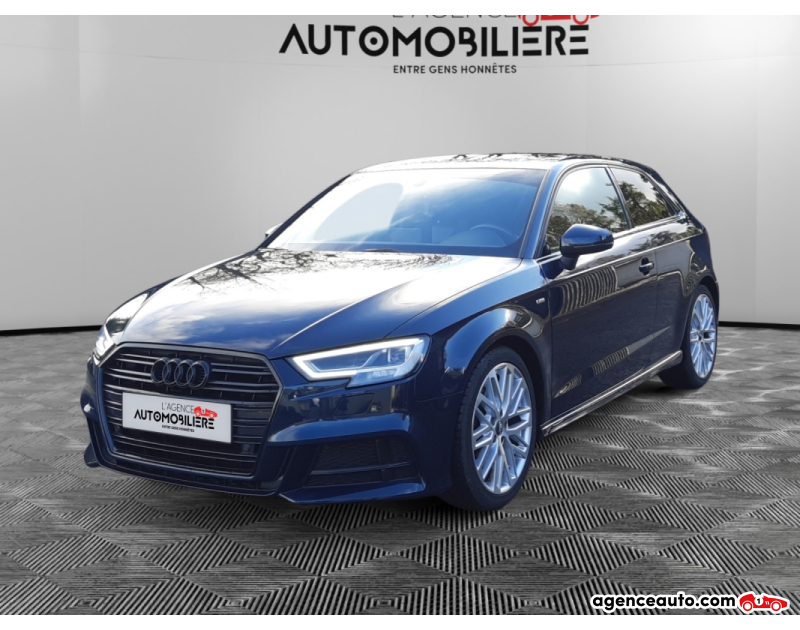 Achat voiture occasion, Auto occasion pas cher | Agence Auto Audi A3 Sportback A3 *3 portes* 1.4 TFSI ultra Sport S-Line 150Ch Boite Manuelle 6V/ Garantie 12 Mois Bleu Année 2017 Manuelle Essence