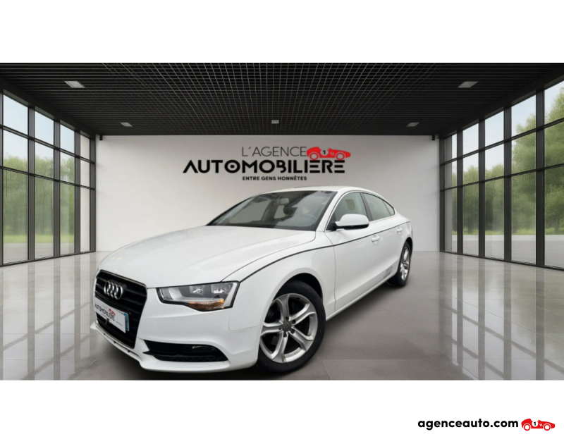 Compra de Coches Usados, Coches Usados Baratos %'|'% Agence Auto Audi A5 Sportback (2) SPORTBACK 2.0 TDI 150 AMBITION LUXE garantie 12 mois Blanc Año 2014 Manuelle Diesel