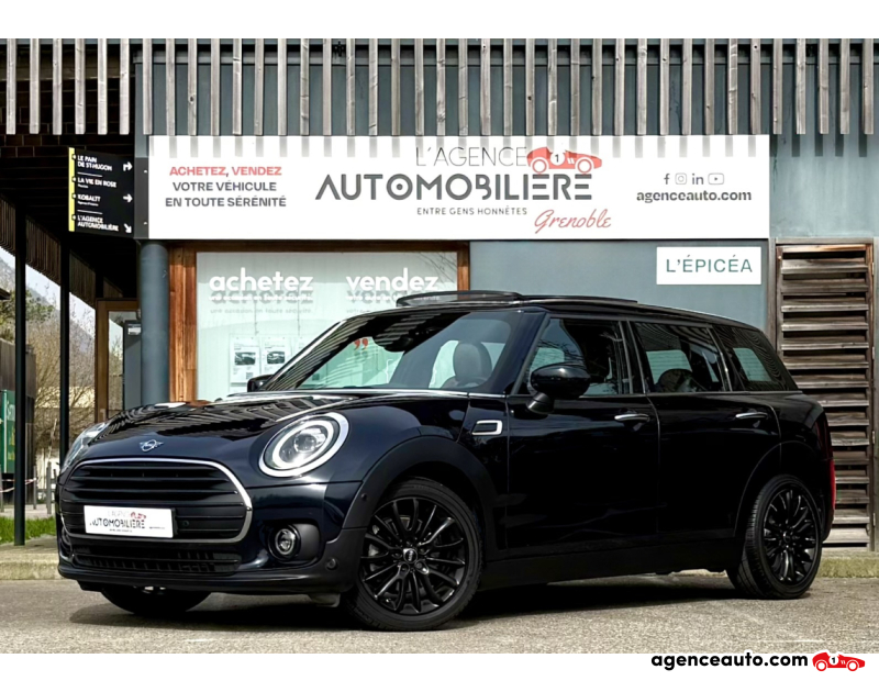 Compra de Coches Usados, Coches Usados Baratos %'|'% Agence Auto Mini Clubman Cooper 1.5i 136ch Canonbury / Toit ouvrant - Caméra & Attelage Bleu Año 2021 Manuelle Essence