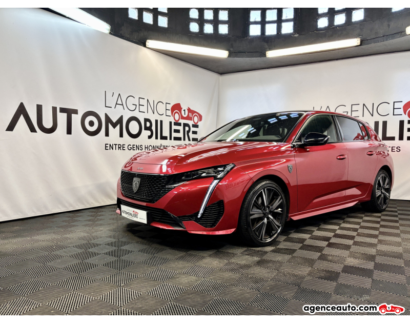 Achat voiture occasion, Auto occasion pas cher | Agence Auto Peugeot 308 1.5 BLUEHDI 130 S&S GT EAT8 (Toit ouvrant) Rouge Année 2023 Automatique Diesel