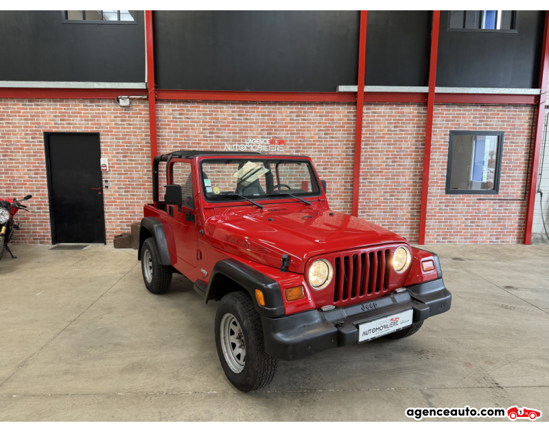 Compra de Coches Usados, Coches Usados Baratos %'|'% Agence Auto Jeep Wrangler Jeep Wrangler TJ Sport 2.5L 4 cylindres – 1998 Rouge Año 1998 Manuelle Essence