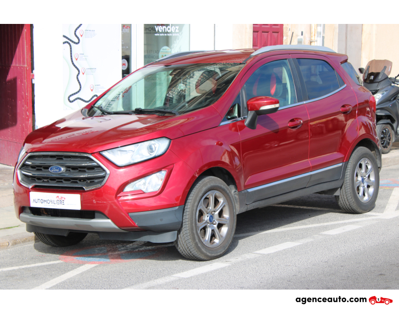 Compra de Coches Usados, Coches Usados Baratos %'|'% Agence Auto Ford Ecosport 1.0 ECOBOOST 125 TITANIUM ( Radar Arr, GPS, Clim ... ) Rouge Año 2018 Manuelle Essence