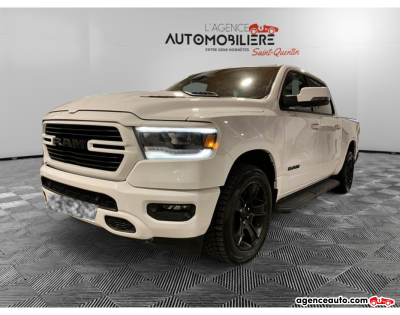 Aankoop Gebruikte Auto, Goedkope Gebruikte Auto | Agence Auto Dodge Ram 1500 CREW CAB 5.7 V8 HEMI e-TORQUE SPORT + PACK G/T Blanc Jaar 2023 Automatique Bioethanol