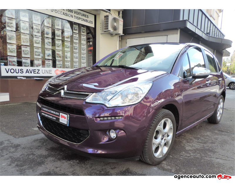 Achat voiture occasion, Auto occasion pas cher | Agence Auto Citroen C3 1.4 HDI 68 CV FEEL EDITION Violet Année 2015 Manuelle Essence
