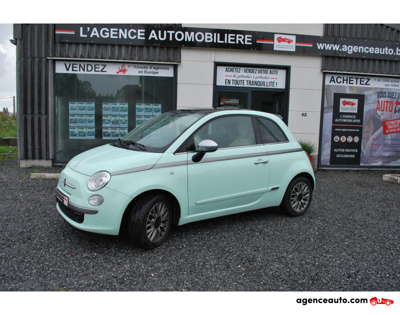Achat voiture occasion, Auto occasion pas cher | Agence Auto Fiat 500 1.2 i 70 CH LOUNGE PANORAMIQUE Violet Année 2015 Manuelle Essence