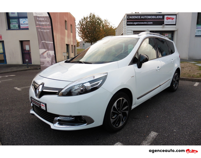 Achat voiture occasion, Auto occasion pas cher | Agence Auto Renault Scenic Grand dci 110 ch Bose Edition 7 places Violet Année 2015 Manuelle Essence
