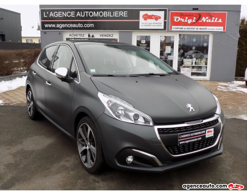 Compra de Coches Usados, Coches Usados Baratos %'|'% Agence Auto Peugeot 208 1.6 BLUE HDI 100 CV FELINE Violet Año 2016 Manuelle Essence