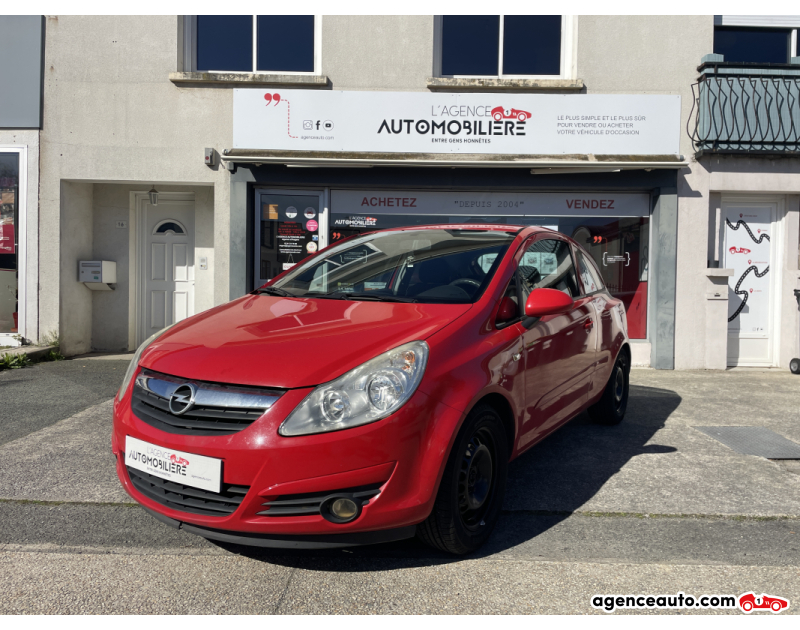 Achat voiture occasion, Auto occasion pas cher | Agence Auto Opel Corsa 1.2 i 80 cv Twinport Enjoy - Vente à marchand Rouge Année 2007 Manuelle Essence