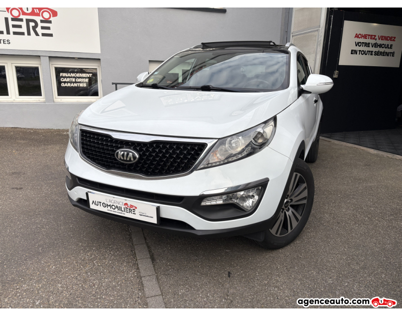 Compra de Coches Usados, Coches Usados Baratos %'|'% Agence Auto Kia Sportage 1.7 CRDI 115 BUSINESS - 1ère Main - Caméra de recul Toit ouvrant panoramique - GPS Blanc Año 2014 Manuelle Diesel