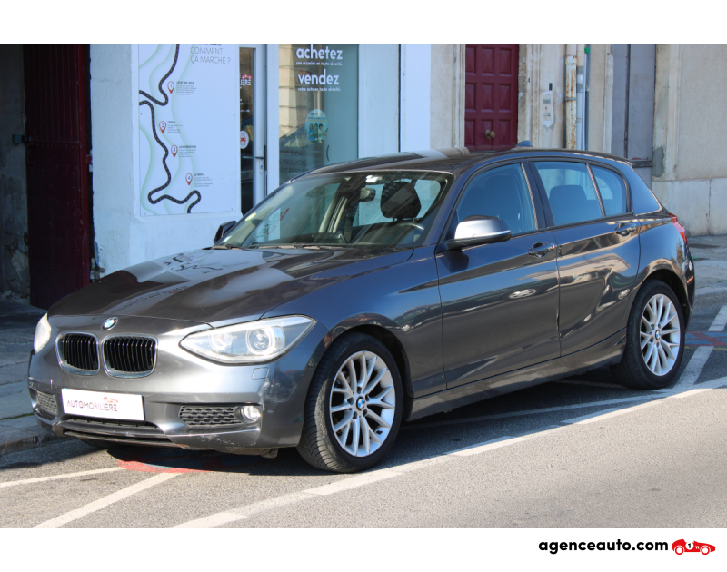 Achat voiture occasion, Auto occasion pas cher | Agence Auto Bmw Série 1 2.0 118 D 145 LOUNGE PLUS BVA ( Entretien BMW, Sièges chauffants, Radar Arr ... ) Gris Année 2014 Automatique Diesel