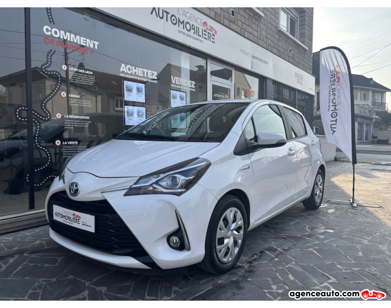 Achat voiture occasion, Auto occasion pas cher | Agence Auto Toyota Yaris 1.5 VVT-I HYBRID France Business Blanc Année 2019 Automatique Hybride