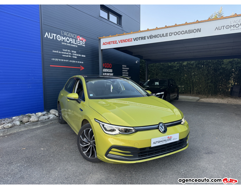 Achat voiture occasion, Auto occasion pas cher | Agence Auto Volkswagen GOLF VIII 1.5 TSI 150 STYLE Jaune Année 2020 Automatique Hybride