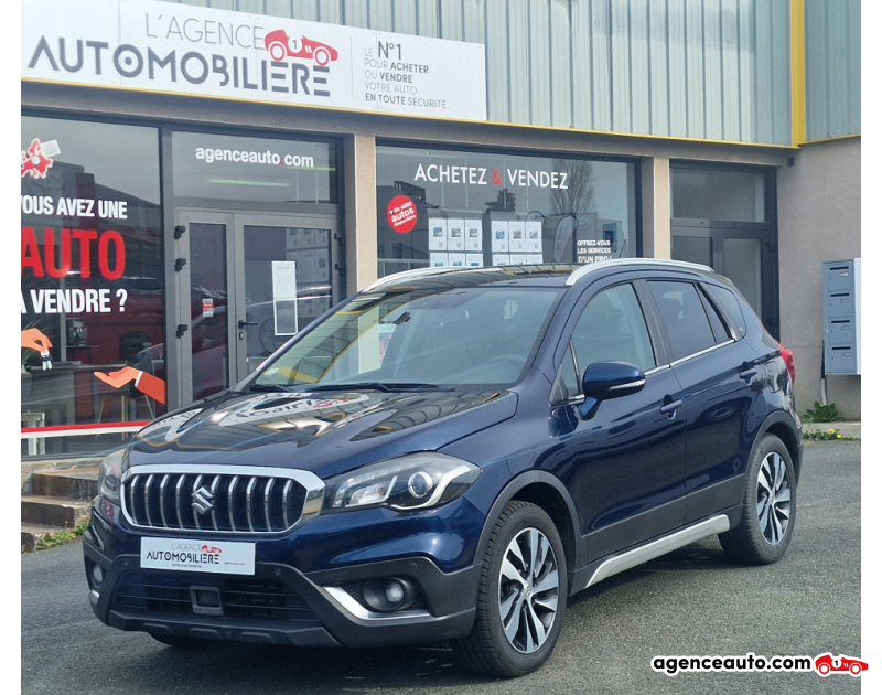 Achat voiture occasion, Auto occasion pas cher | Agence Auto Suzuki SX4 S-CROSS 1.6 DDiS STYLE ALLGRIP 120 CH Bleu Année 2017 Manuelle Diesel