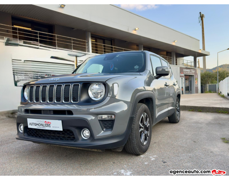 Achat voiture occasion, Auto occasion pas cher | Agence Auto Jeep Renegade 1.3 GSE T4 150ch Quiksilver Edition BVR6 Gris Année 2021 Automatique Essence