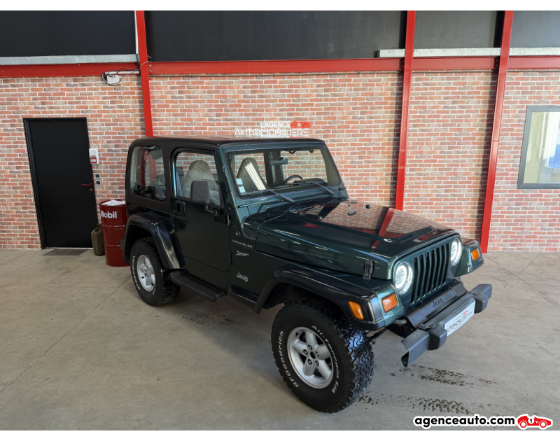Compra de Coches Usados, Coches Usados Baratos %'|'% Agence Auto Jeep Wrangler Jeep Wrangler Sport (TJ) 2.5 – 2000 – 123 000 km - Garantie 12 mois Vert Año 2000 Manuelle Essence