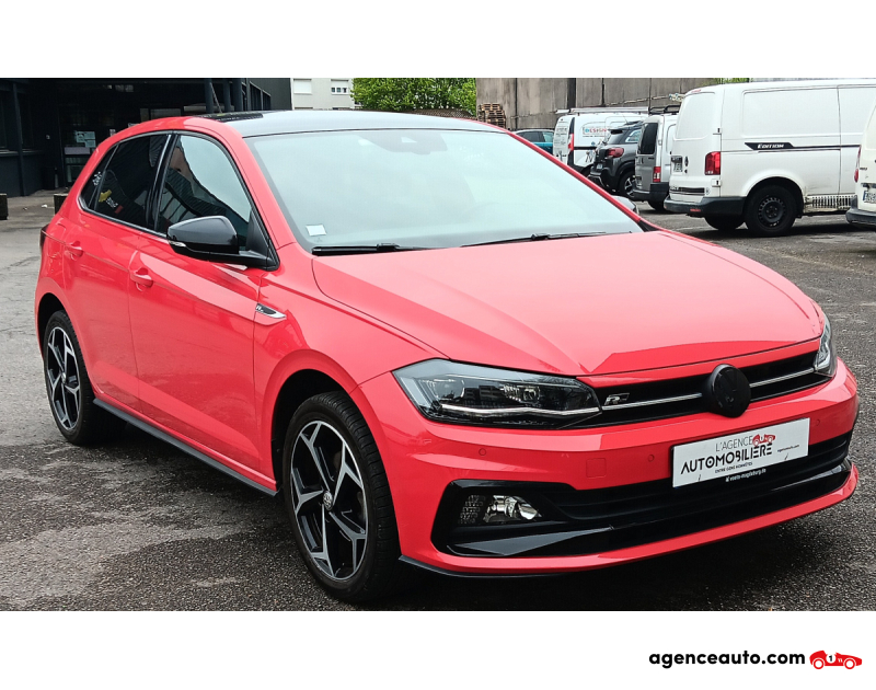Acquisto Auto Usate, Auto Usate Economiche | Agenzia Automobiliare Volkswagen Polo VI  R-Line 1.0 TSI   DSG7 116 cv Rouge Anno 2020 Automatique Essence