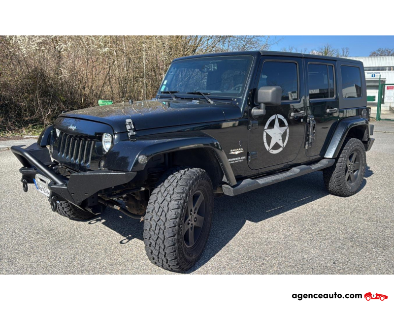 Compra de Coches Usados, Coches Usados Baratos %'|'% Agence Auto Jeep Wrangler Unlimited Wrangler unlimited Sahara 2l8 CRD 177cv Noir Año 2007 Automatique Diesel