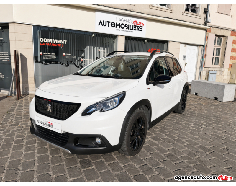Aankoop Gebruikte Auto, Goedkope Gebruikte Auto | Agence Auto Peugeot 2008 1.5 BlueHDi 16V EAT6 120 cv Gt Line garantie 12 mois Blanc Jaar 2018 Automatique Diesel