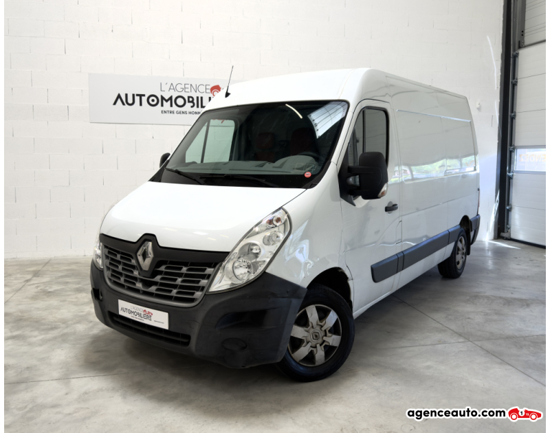 Achat voiture occasion, Auto occasion pas cher | Agence Auto Renault Master L2H2 2.3 dci 125 Grand Confort – Faible kilométrage – Climatisation - Attelage Blanc Année 2016 Manuelle Diesel