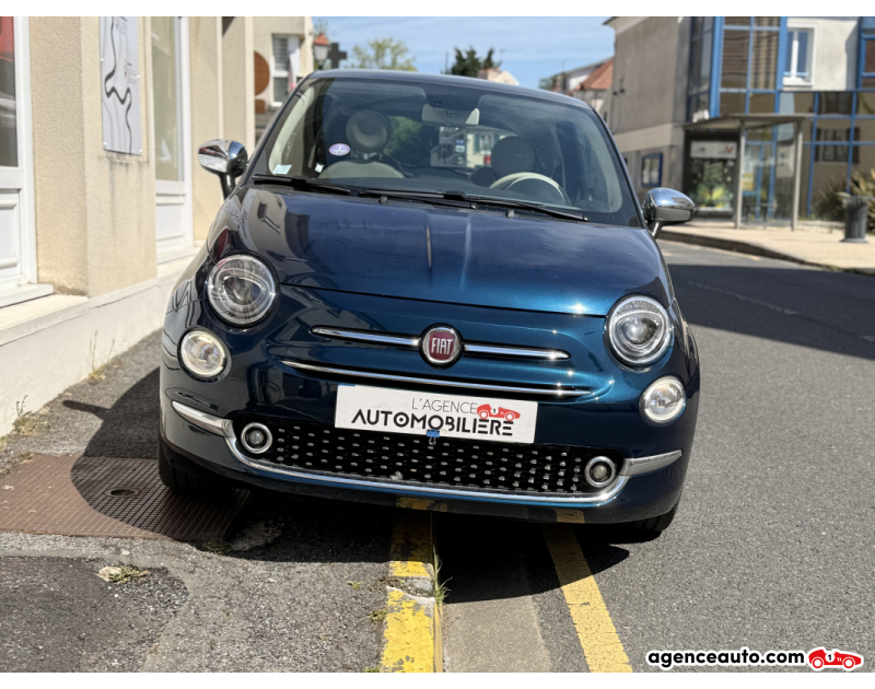 Fiat 500 II 1.2 8V 69 Ch S&S LOUNGE+Toit Pano Blanc 2020 — photo 2