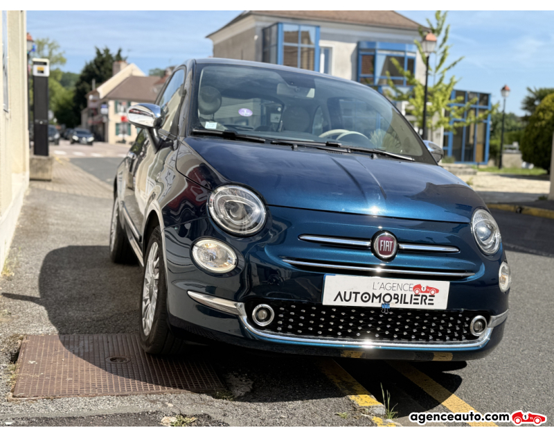 Fiat 500 II 1.2 8V 69 Ch S&S LOUNGE+Toit Pano Blanc 2020 — photo 3