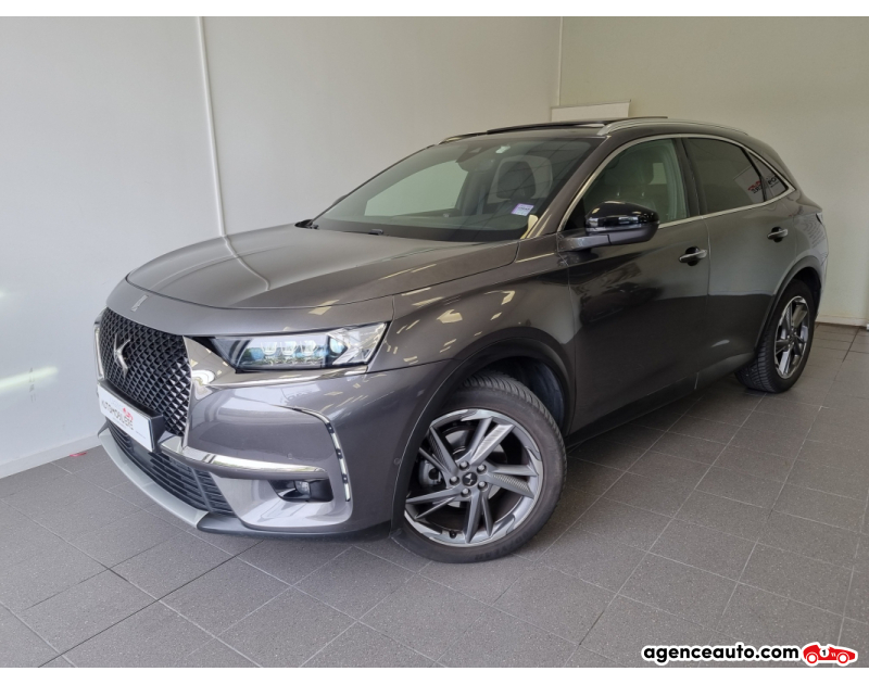 Achat voiture occasion, Auto occasion pas cher | Agence Auto DS DS 7 Crossback 2.0 Blue HDi S&S 177 cv Grand Chic Rivoli Gris Année 2021 Automatique Diesel