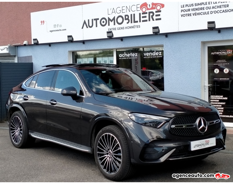 Achat voiture occasion, Auto occasion pas cher | Agence Auto Mercedes Classe GLC Coupé 300e hybrid 204 +136ch AMG Line 4matic 9G-tronic Gris Année 2024 Automatique Électrique