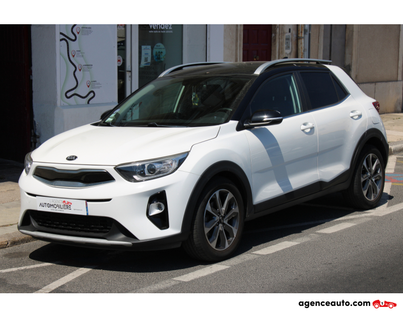 Achat voiture occasion, Auto occasion pas cher | Agence Auto Kia Stonic 1.0 T-GDI 120 DESIGN DCT BVA ISG ( Entretien KIA, 1ère main, Caméra de recul ... ) Blanc Année 2019 Automatique Essence