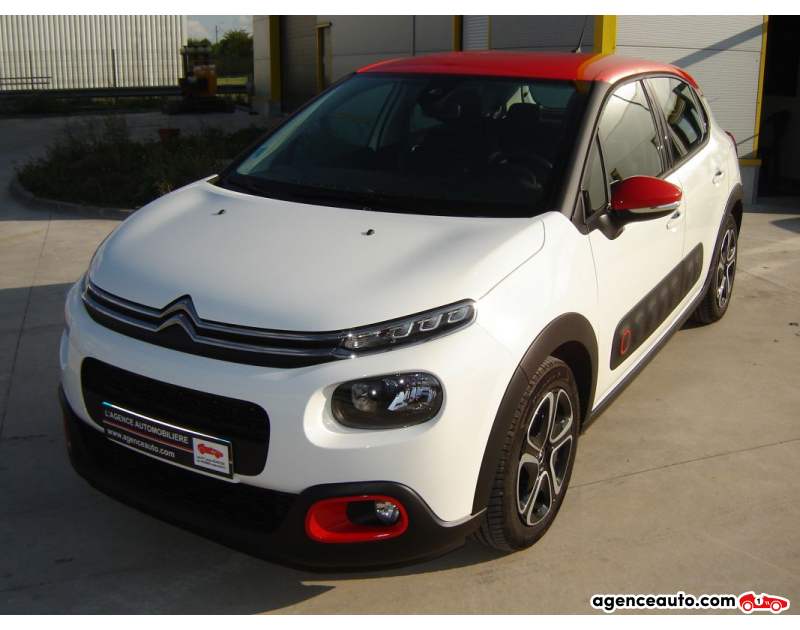 Achat voiture occasion, Auto occasion pas cher | Agence Auto Citroen C3 1.2 110 cv shine Violet Année 2018 Manuelle Essence
