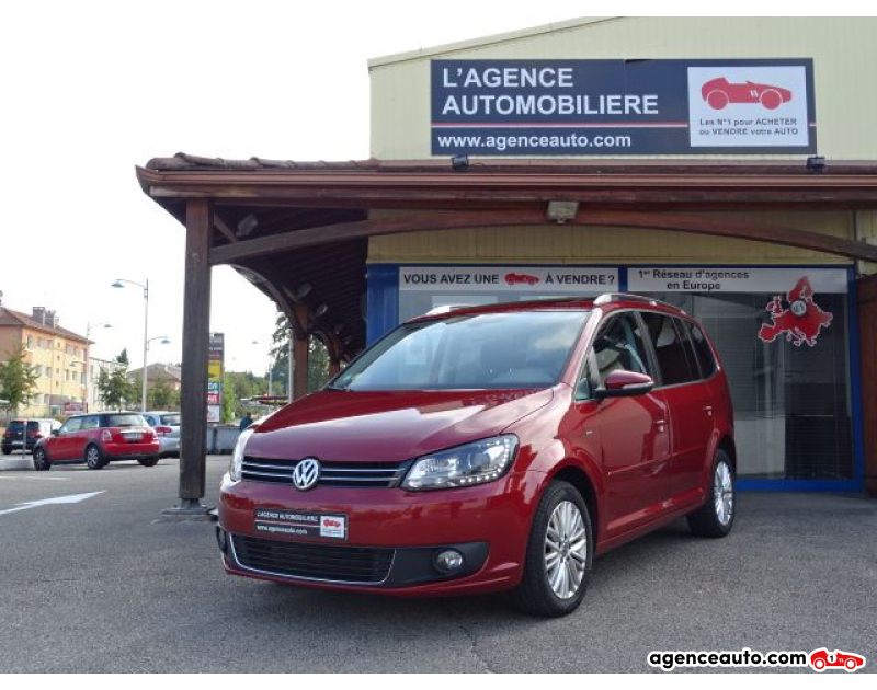 Achat voiture occasion, Auto occasion pas cher | Agence Auto Volkswagen Touran II 2.0 TDI 140 FAP BLUEMOTION TECHNOLOGY CUP DSG6 7 PLACES Violet Année 2014 Automatique Diesel