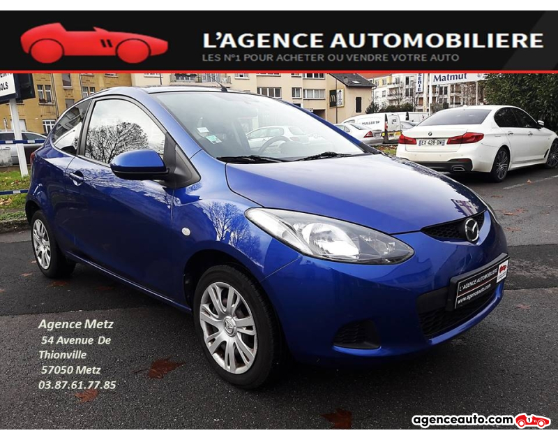 Compra de Coches Usados, Coches Usados Baratos %'|'% Agence Auto Mazda Mazda 2 i75 HARMONIE 3PORTES Violet Año 2008 Manuelle Essence