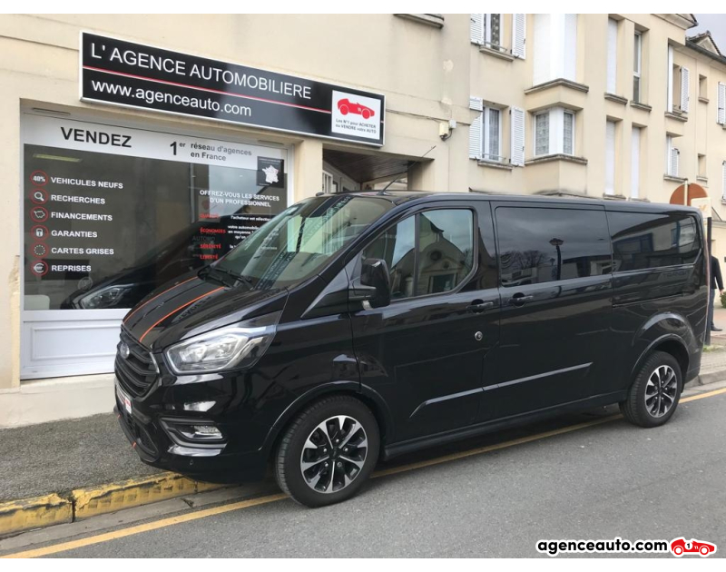 Aankoop Gebruikte Auto, Goedkope Gebruikte Auto | Agence Auto Ford Transit Custom sport L2H1 TDCi 170 cabine approfondie Violet Jaar 2018 Manuelle Diesel