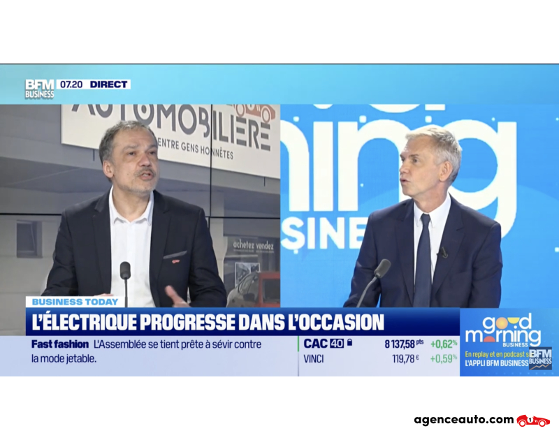 Christophe Winkelmuller est sur le plateau TV de Good Morning Business