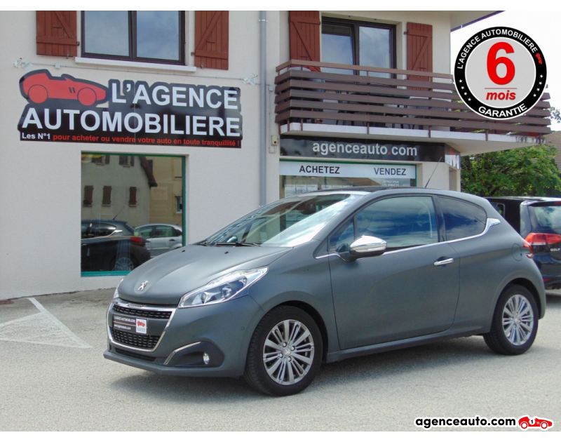 Gebrauchtwagenkauf, Günstige Gebrauchtwagen | Automobilienagentur Peugeot 208 1.2 Puretech 82 Allure Gris Ice Silver Violet Jahr 2015 Manuelle Essence