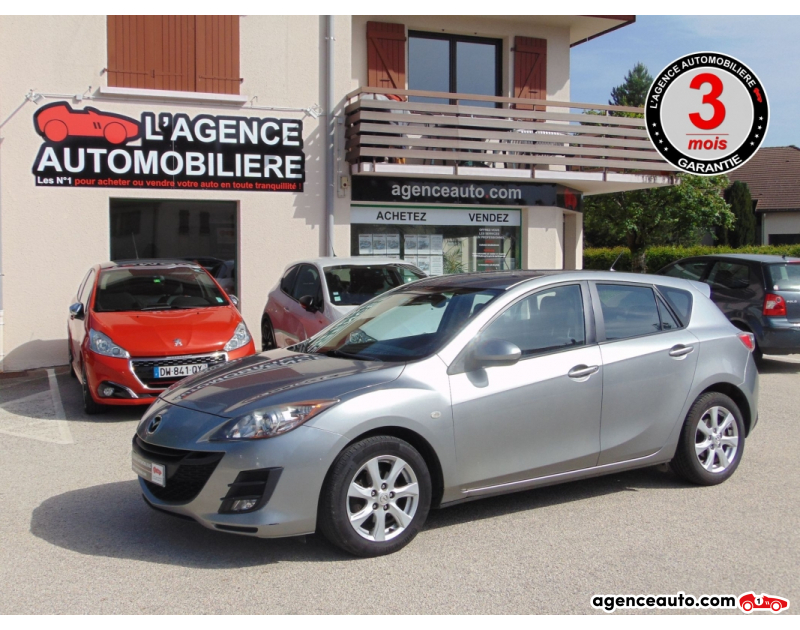 Achat voiture occasion, Auto occasion pas cher | Agence Auto Mazda Mazda 3 1.6 MZ-CD 110 ELEGANCE 1ère main Violet Année 2010 Manuelle Diesel
