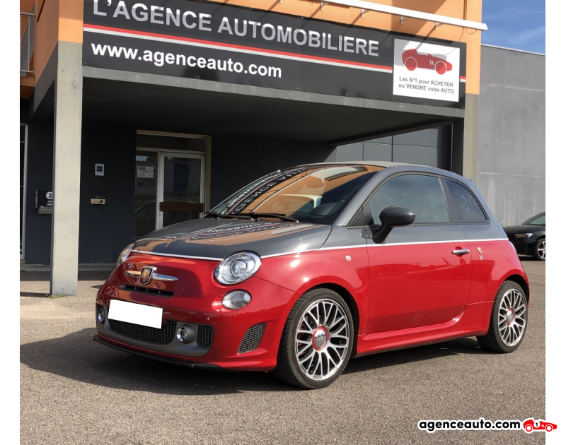 Achat voiture occasion, Auto occasion pas cher | Agence Auto Abarth 500 Turismo 595 160 CV 1.4 Cabriolet Violet Année 2014 Automatique Essence