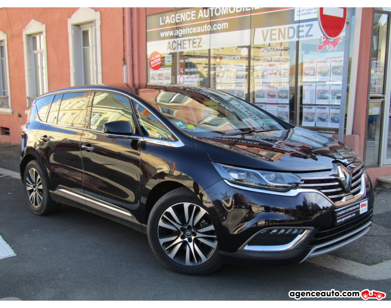 Achat voiture occasion, Auto occasion pas cher | Agence Auto Renault Espace V 1.6 Dci Twin Turbo 160 Energy Edc Initiale Paris. Violet Année 2017 Automatique Diesel