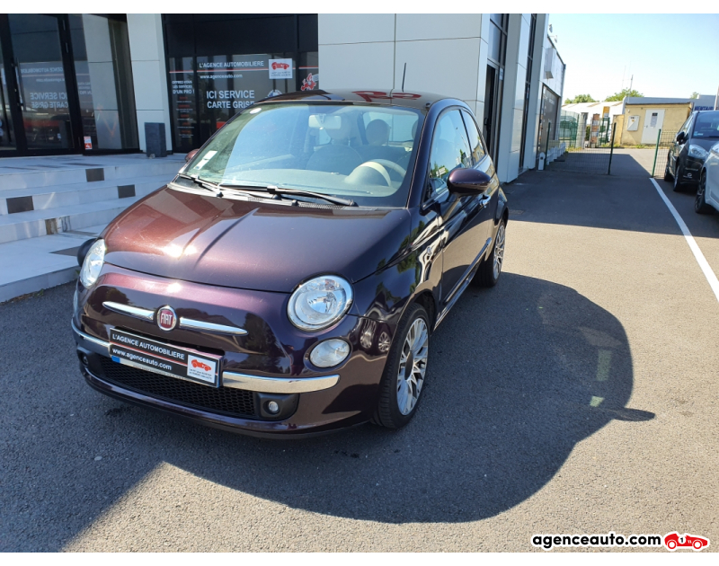 Achat voiture occasion, Auto occasion pas cher | Agence Auto Fiat 500 1.2 8V 69 LOUNGE Violet Année 2013 Automatique Essence