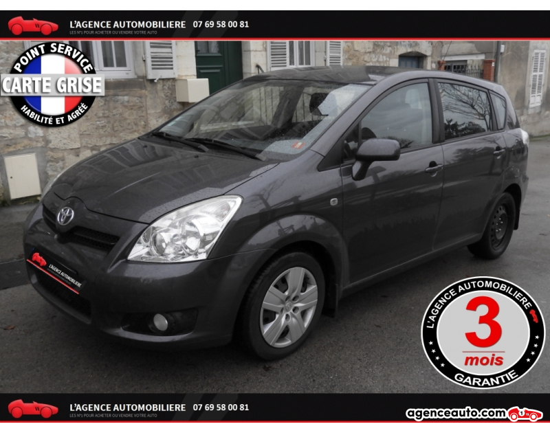 Achat voiture occasion, Auto occasion pas cher | Agence Auto Toyota Corolla Verso facelift (AUR/CUR/ZNR) 2.2 D4-D 136 CV  CH ***GAR 3 MOIS*** Gris Année 2007 Manuelle Diesel