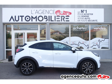 Achat voiture occasion, Auto occasion pas cher | Agence Auto Ford Puma 1.0 Ecoboost 125 CV MHEV TITANIUM Blanc Année: 2021 Manuelle Hybride