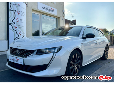 Achat voiture occasion, Auto occasion pas cher | Agence Auto Peugeot 508 SW II 2.0 BlueHDI 165 cv GT Line Toit panoramique ouvrant Blanc Année: 2019 Automatique Diesel