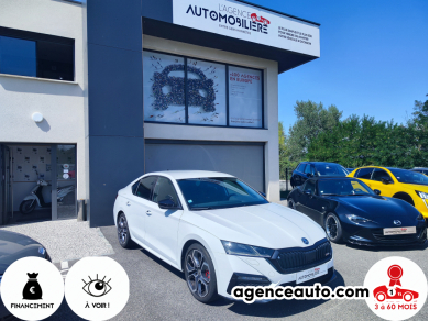 Achat voiture occasion, Auto occasion pas cher | Agence Auto Skoda Octavia IV 2.0 TSI 245 CV RS BV6 Blanc Année: 2022 Manuelle Essence