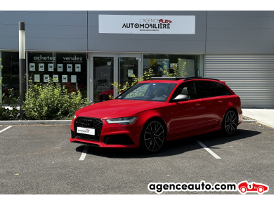 Achat voiture occasion, Auto occasion pas cher | Agence Auto Audi RS6 Avant 4.0 V8 TFSI 605ch Performance Quattro Tiptronic + ligne Milltek Rouge Année: 2017 Automatique Essence