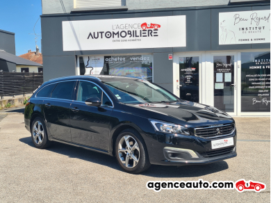 Achat voiture occasion, Auto occasion pas cher | Agence Auto Peugeot 508 1.6 Blue HDi 120 ch Allure EAT6 - 98500 kms - Noir Année: 2018 Automatique Diesel