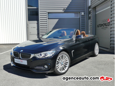 Achat voiture occasion, Auto occasion pas cher | Agence Auto Bmw Série 4 420D Cabriolet LUXURY F33 Noir Année: 2016 Automatique Diesel