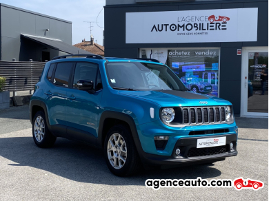 Achat voiture occasion, Auto occasion pas cher | Agence Auto Jeep Renegade 1.5 TURBO HYBRIDE 130 T4 LIMITED - PREMIERE MAIN Bleu Année: 2023 Automatique Hybride