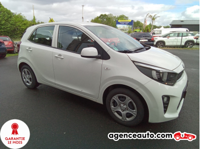 Achat voiture occasion, Auto occasion pas cher | Agence Auto Kia Picanto 1.0 65 ACTIVE Blanc Année: 2018 Manuelle Essence