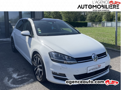 Gebrauchtwagenkauf, Günstige Gebrauchtwagen | Automobilienagentur Volkswagen Golf VII 2.0 TDI 150CH BLUEMOTION TECHNOLOGY CARAT DSG6 5P- TOIT OUVRANT Blanc Jahr : 2016 Automatisch Diesel