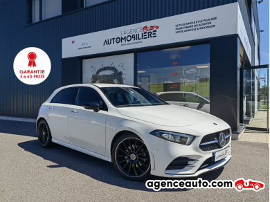 Achat voiture occasion, Auto occasion pas cher | Agence Auto Mercedes Classe A 1.3 200 165 AMG LINE 7G-DCT ALCANTARA "1ère Main" Blanc Année: 2020 Automatique Essence