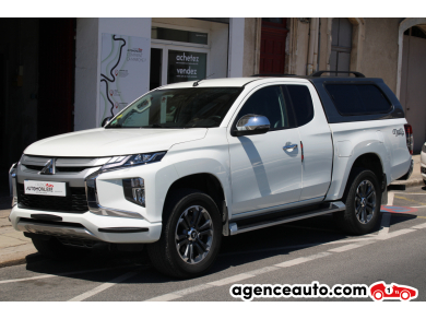 Achat voiture occasion, Auto occasion pas cher | Agence Auto Mitsubishi L200 CLUB CAB 2.2 DID 150 INSTYLE 4WD ( 1ère main, HardTop, Sièges chauffants ... ) Blanc Année: 2021 Manuelle Diesel